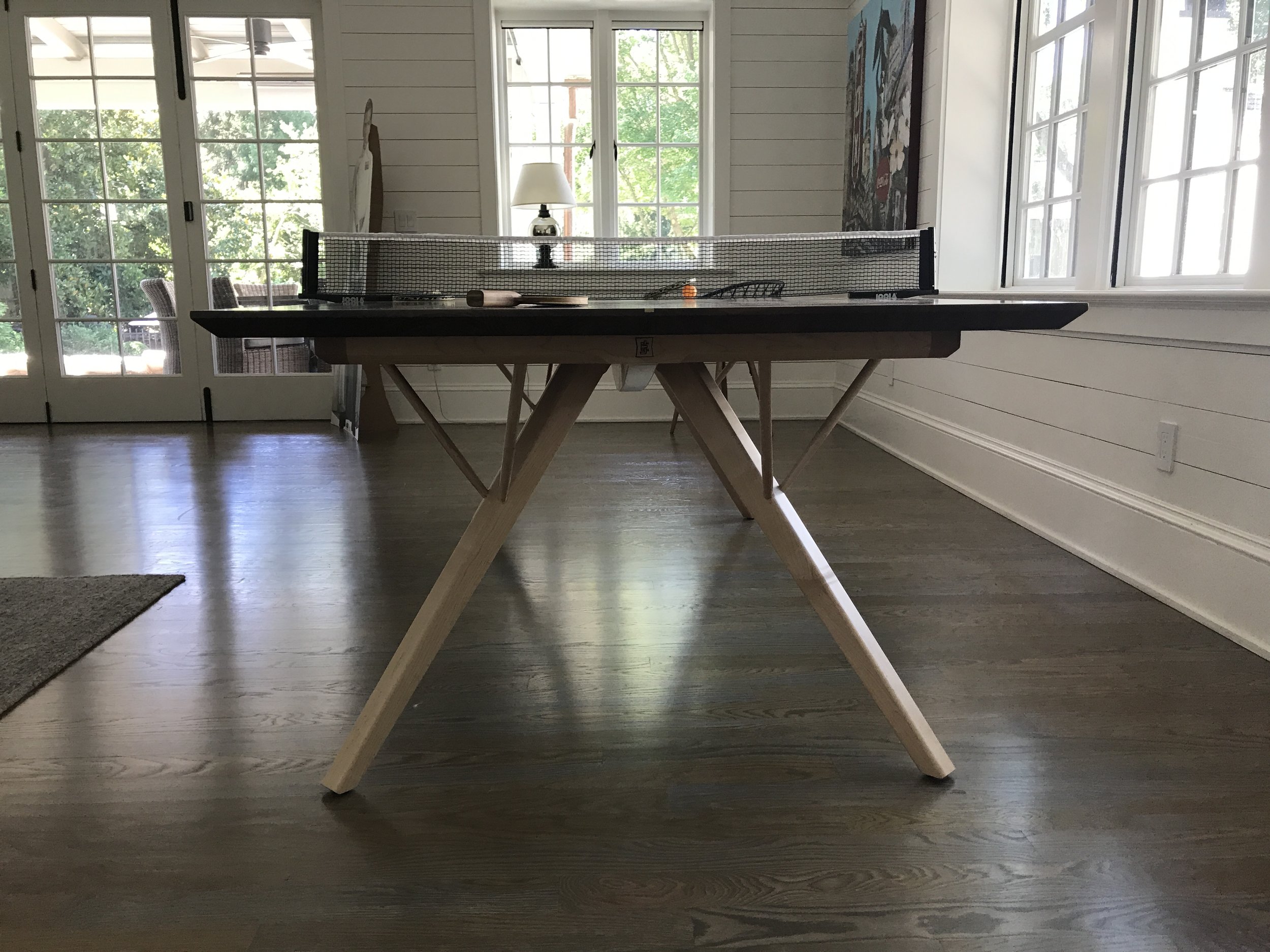 The Jack Ellis Company - Walnut and Maple Ping Pong Table