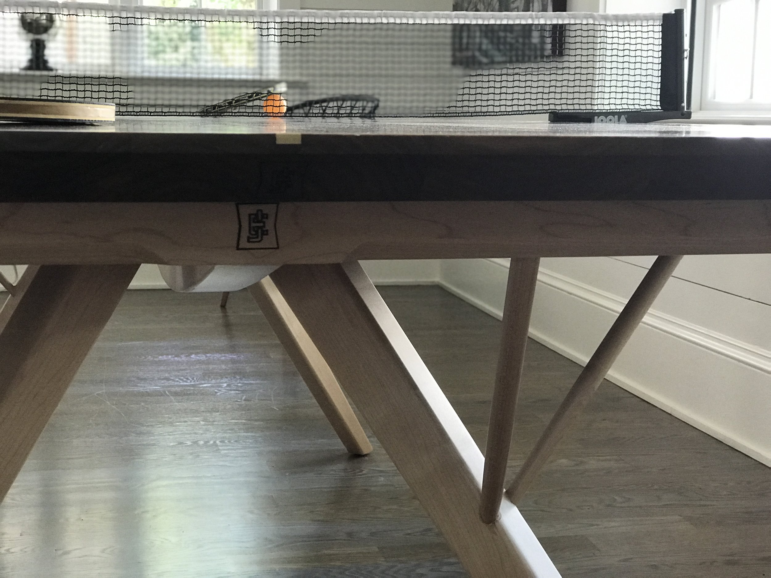 The Jack Ellis Company - Walnut and Maple Ping Pong Table