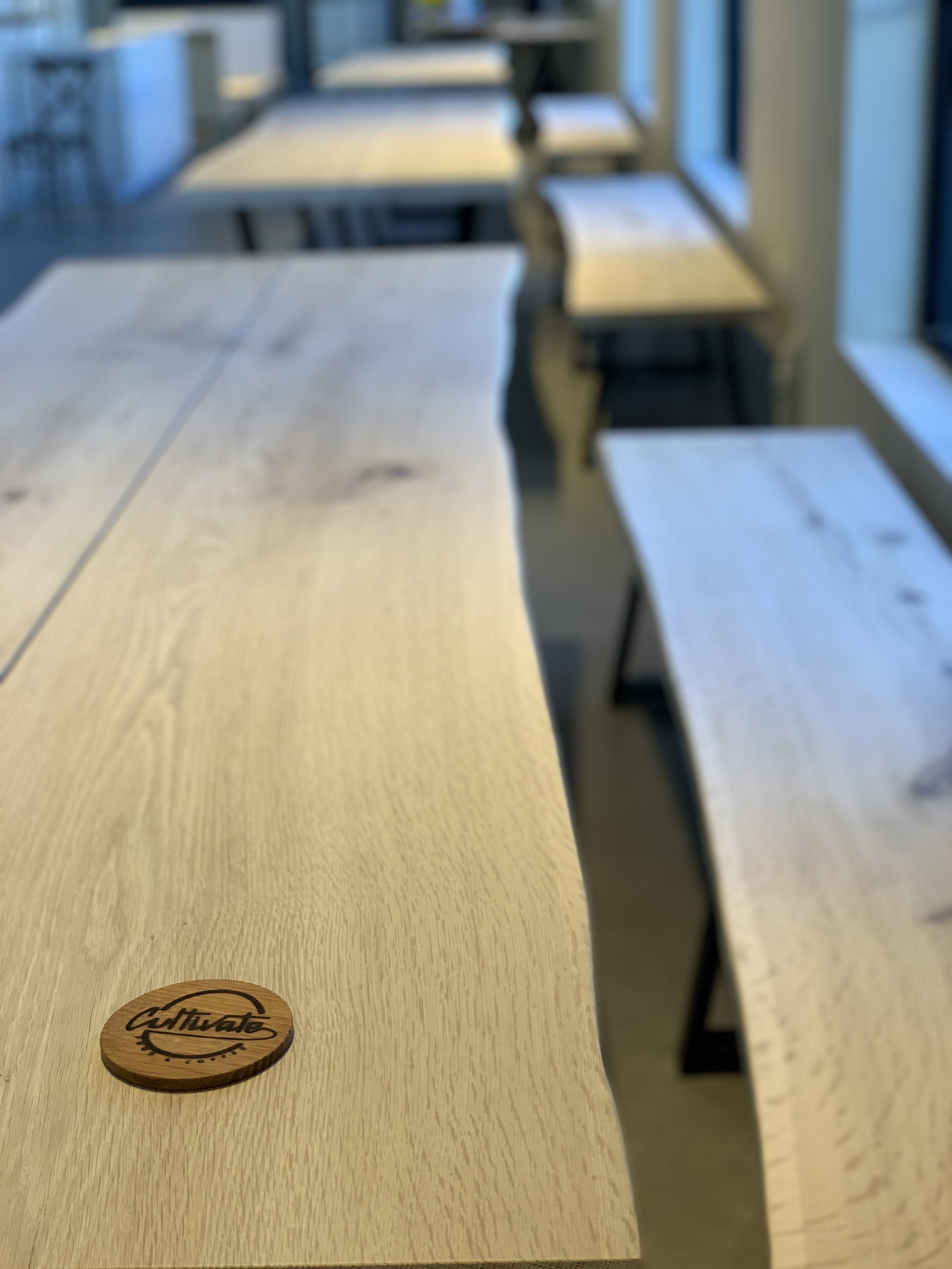 Jack Ellis Company Custom live edge Restaurant table