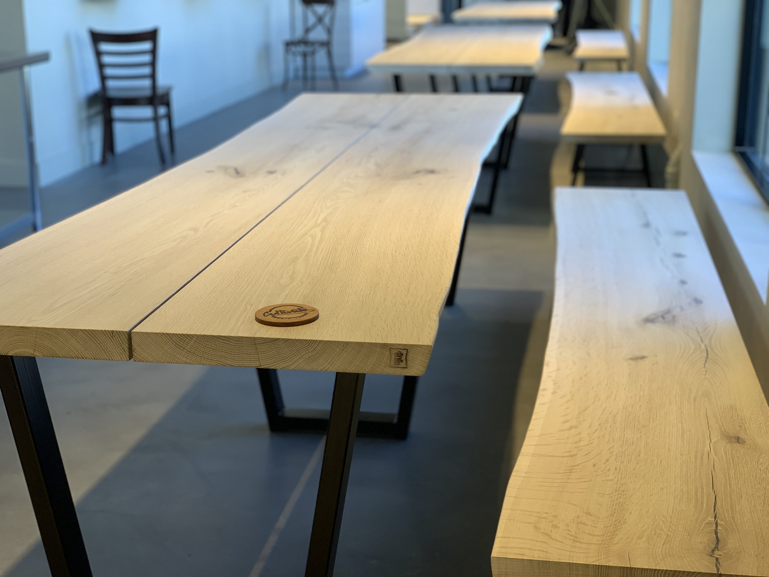 Jack Ellis Company Custom live edge Restaurant table
