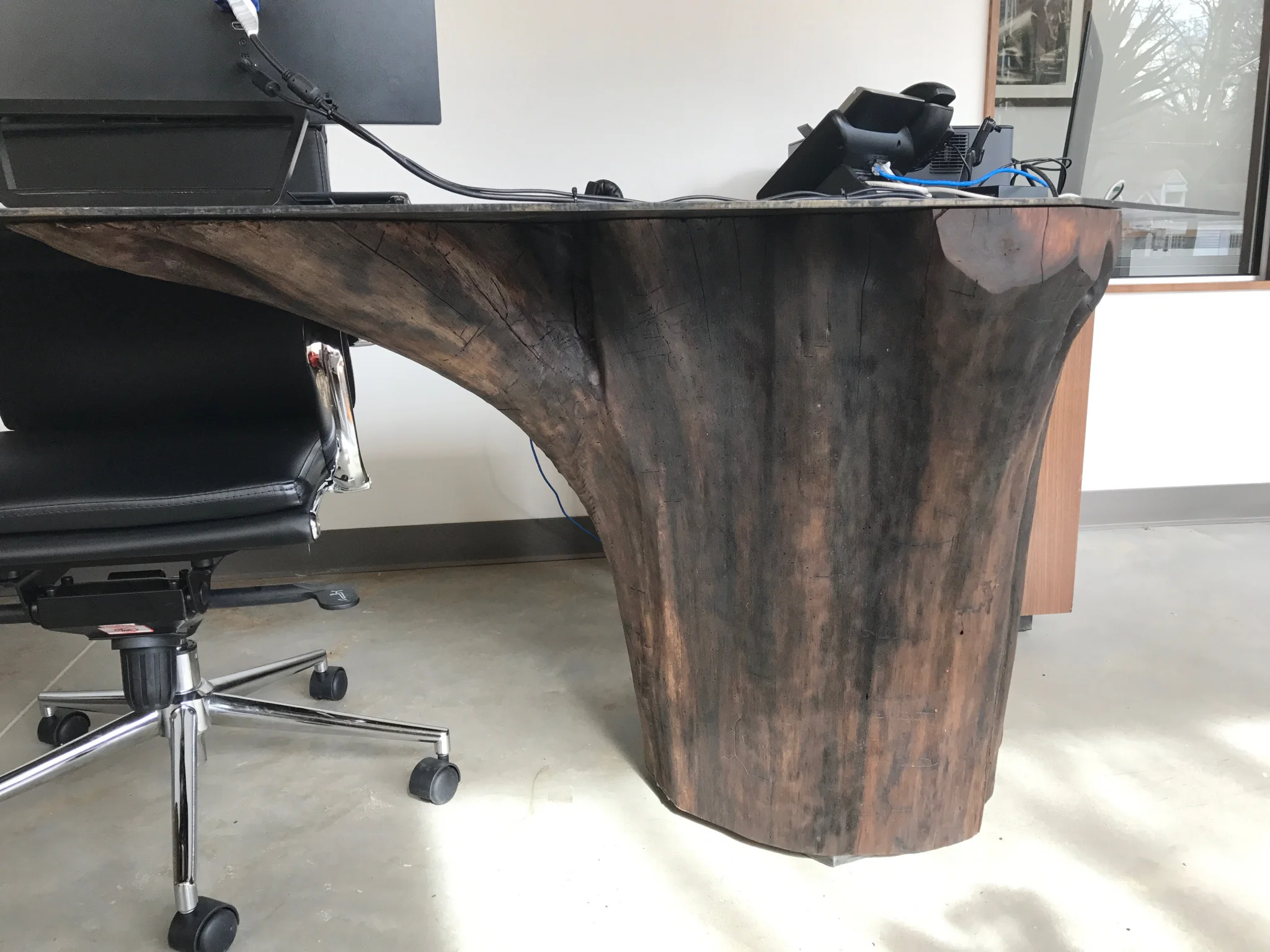 Jack Ellis Company Custom Walnut and Steel Desks
