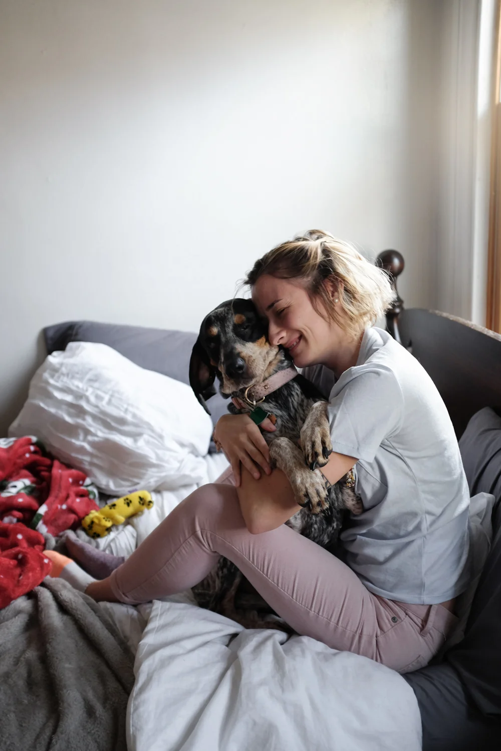Okay, you may have this one additional photograph of Bailey loving Charlie too much. It is her way.