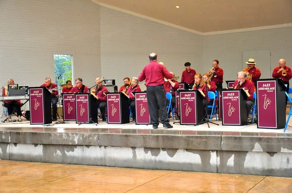 The band with our new band stands :)
