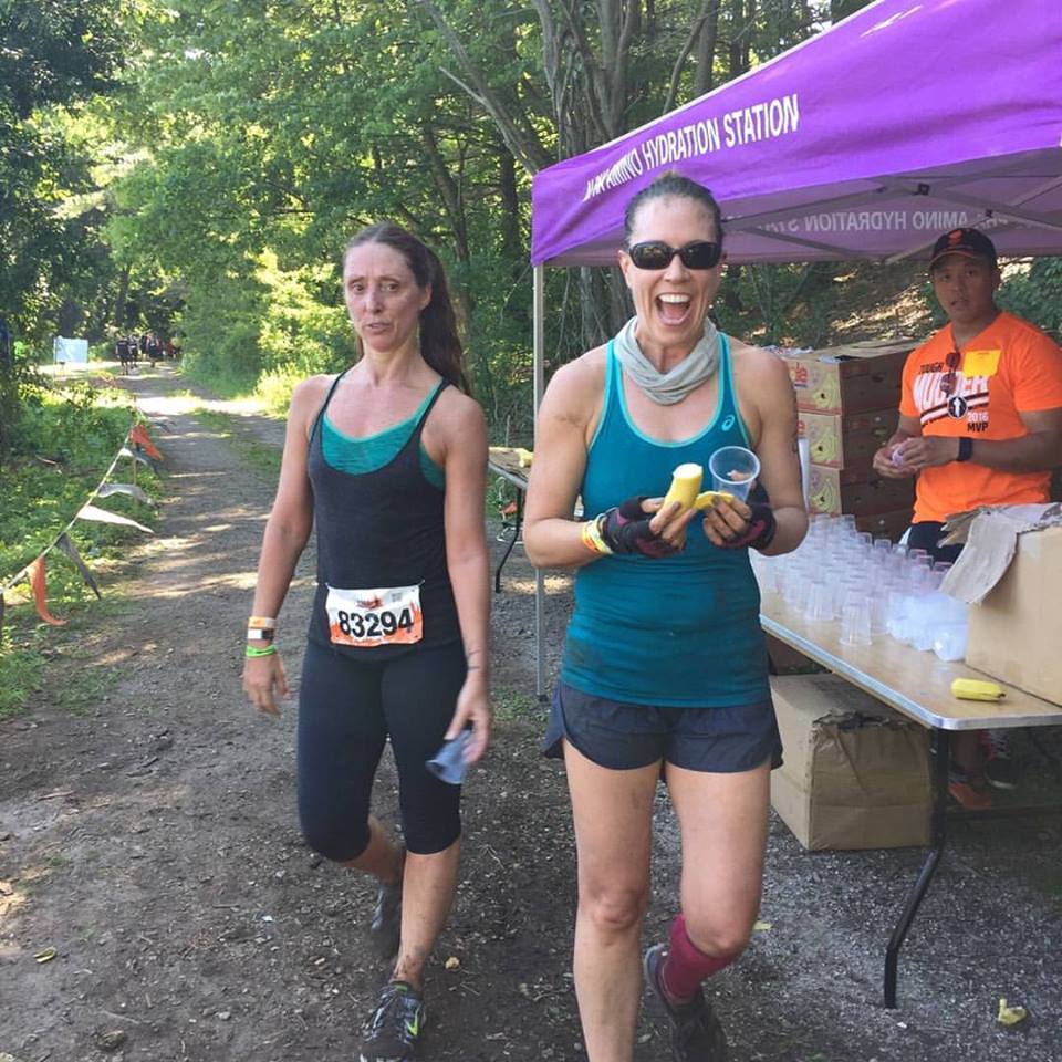 Elizabeth running the Long Island Tough Mudder...yeah, badass. 