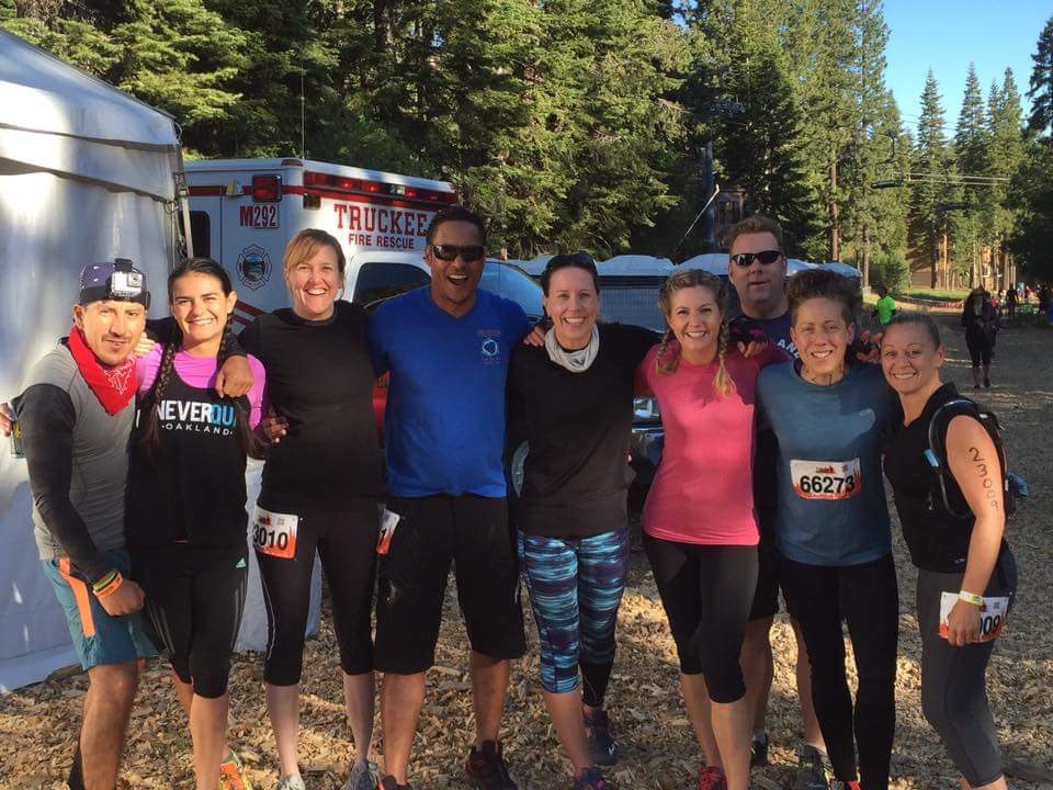 Elizabeth with the UFO crew crushing the Tough Mudder in Tahoe. 