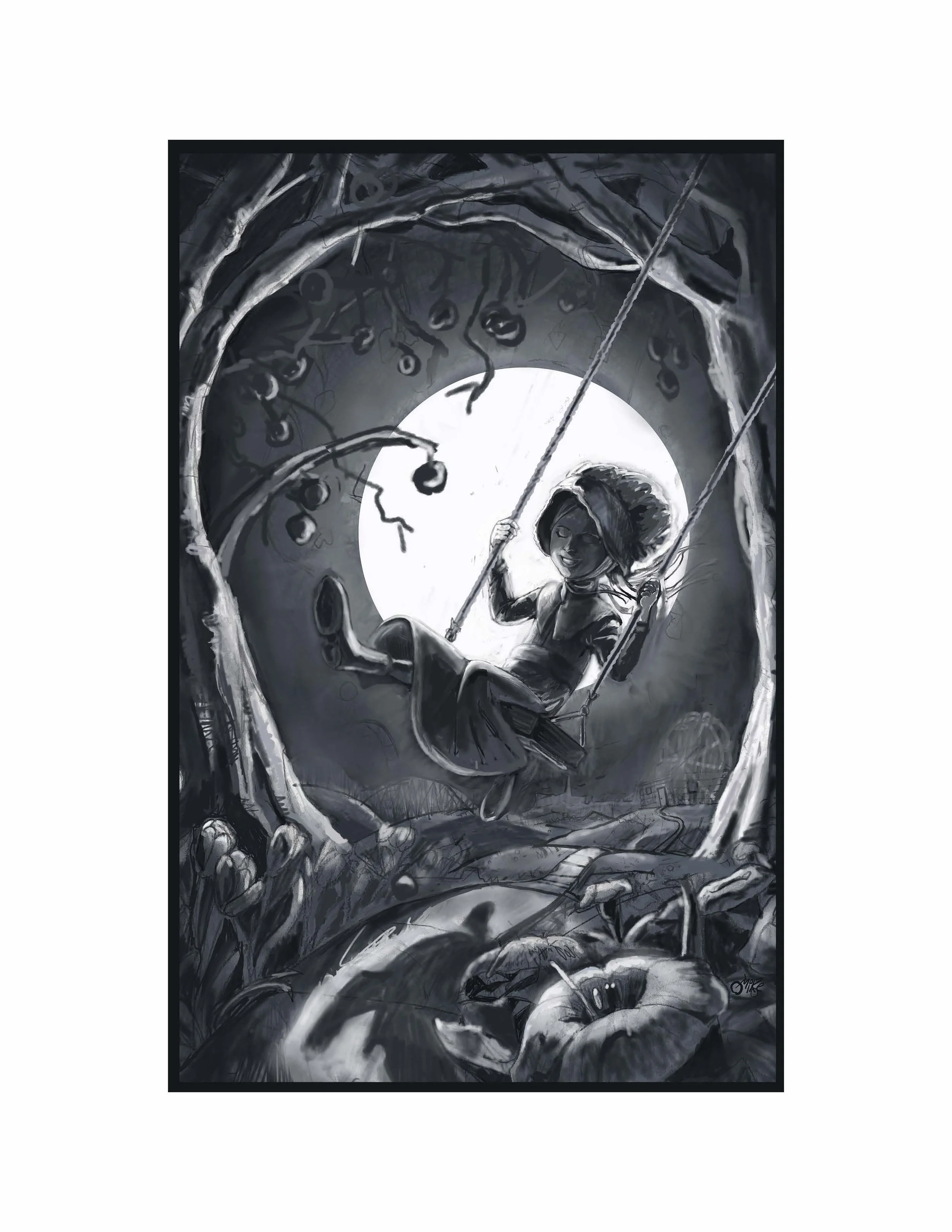 Dark life of the Night girl Mini gray scale sketch.jpg