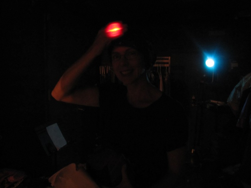 ...And if anybody needs help backstage, just look for the bouncing disembodied red light bulb!