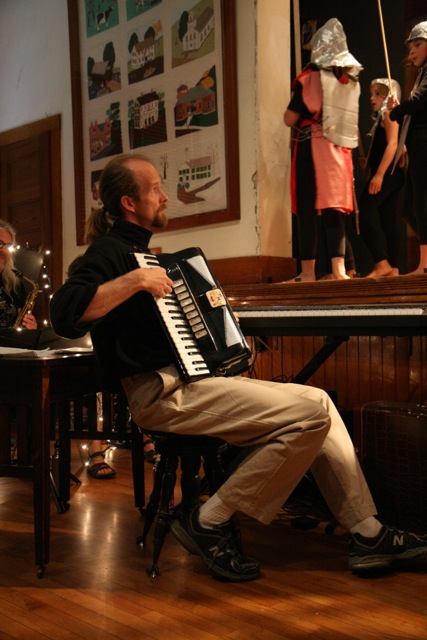 Accordion for Princess and the Pauper 2014 You have to have some fast fingers to keep up with those knights!