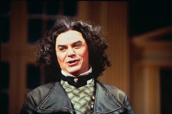 "No trouble at all!" Sir Lucius O'Trigger in The Rivals , directed by Elizabeth Huddle, Denver Center Theatre Company, 1998.