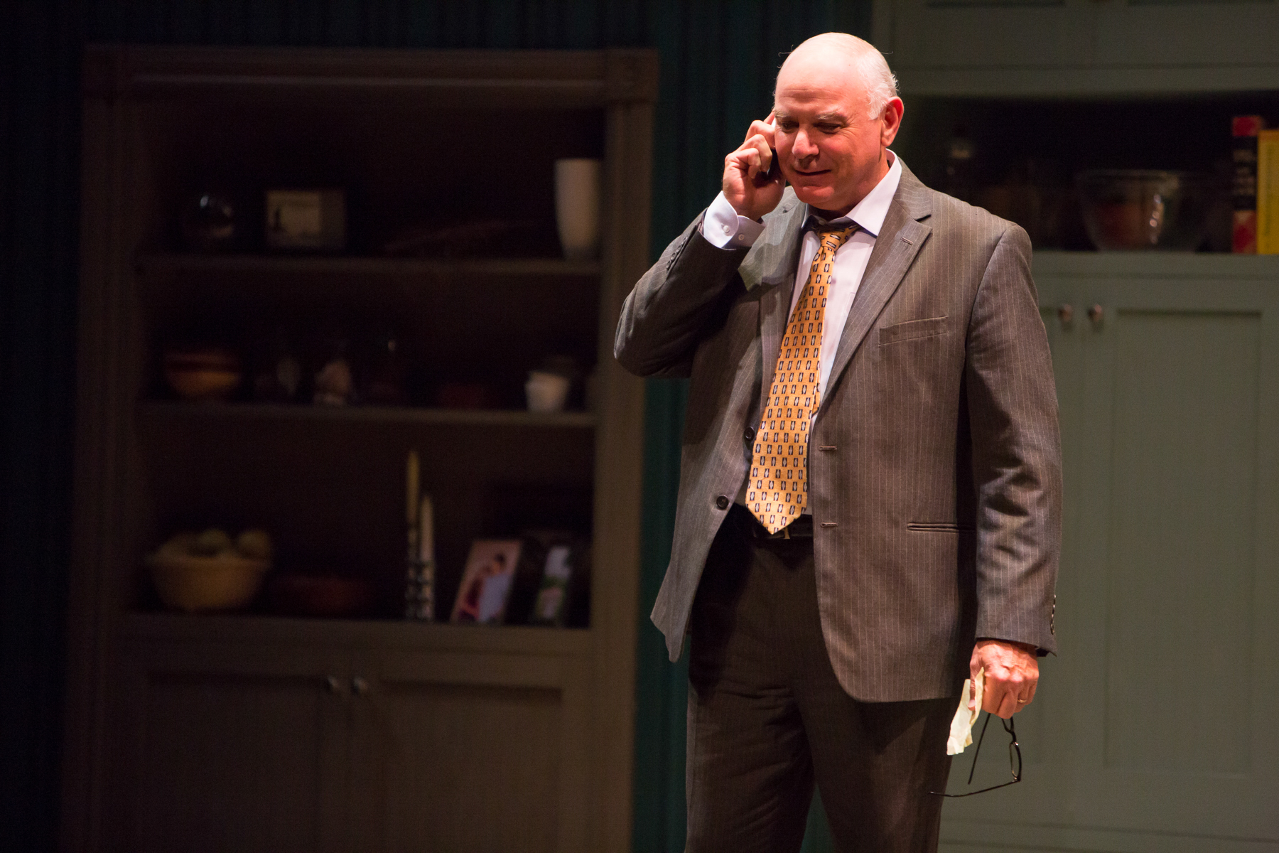 Nathan checks up on his daughter in rehab. From Warrior Class at TheatreWorks, 2013.