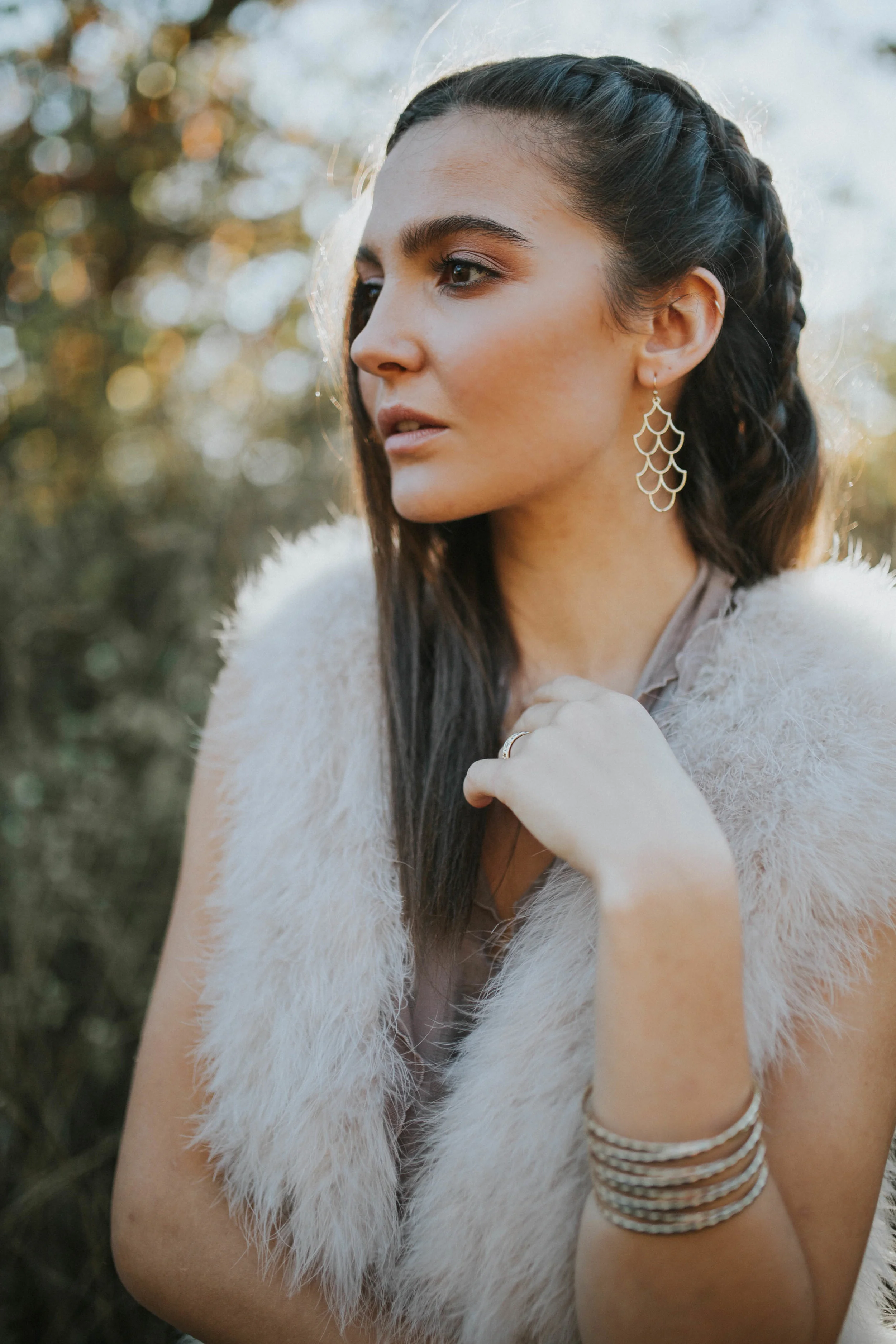 portrait of women with earring jewelry Victoria commercial photographer