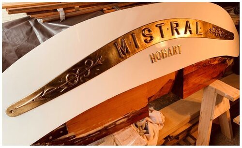Mistral II's original nameplate has been re-instated