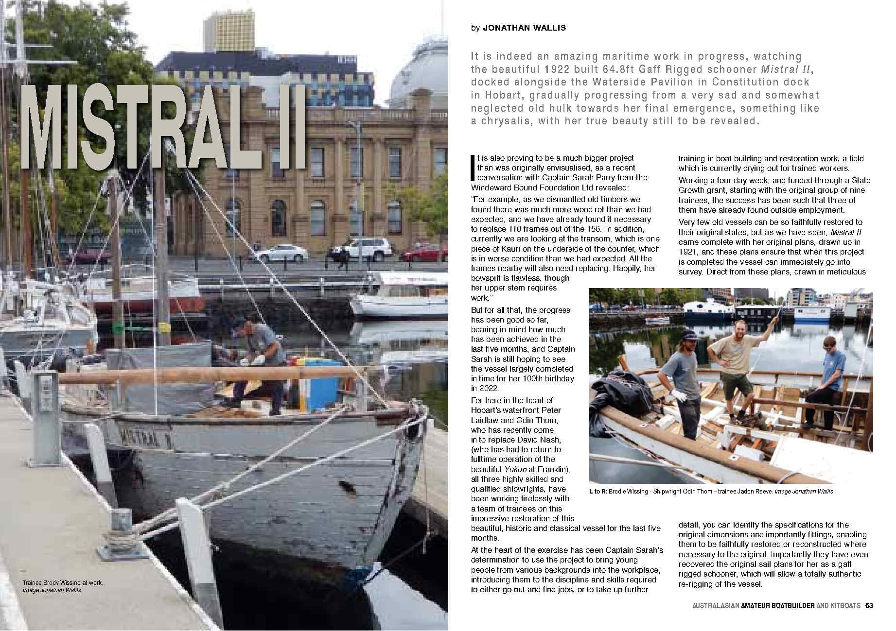Australasian Amature Boat Building Magazine — Windeward Bound hq nude image