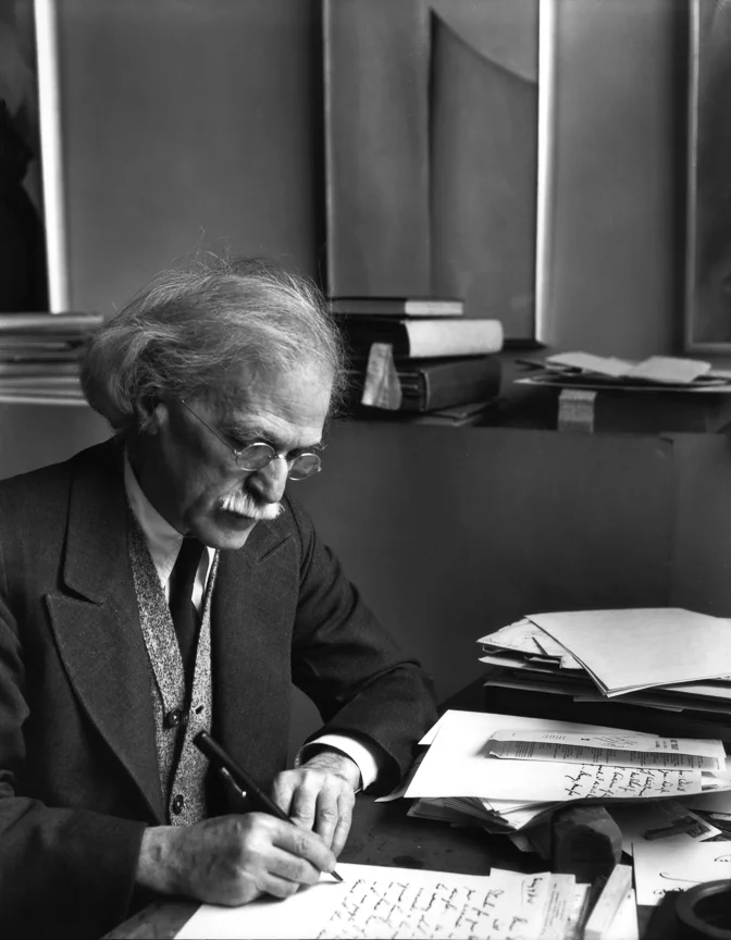 Alfred Stieglitz, Photographer, At HIs Desk, 1934