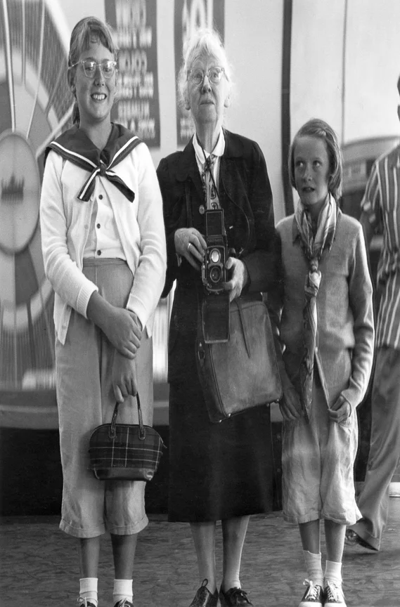 Self Portrait with Grandchildren in the Funhouse 2, 1955