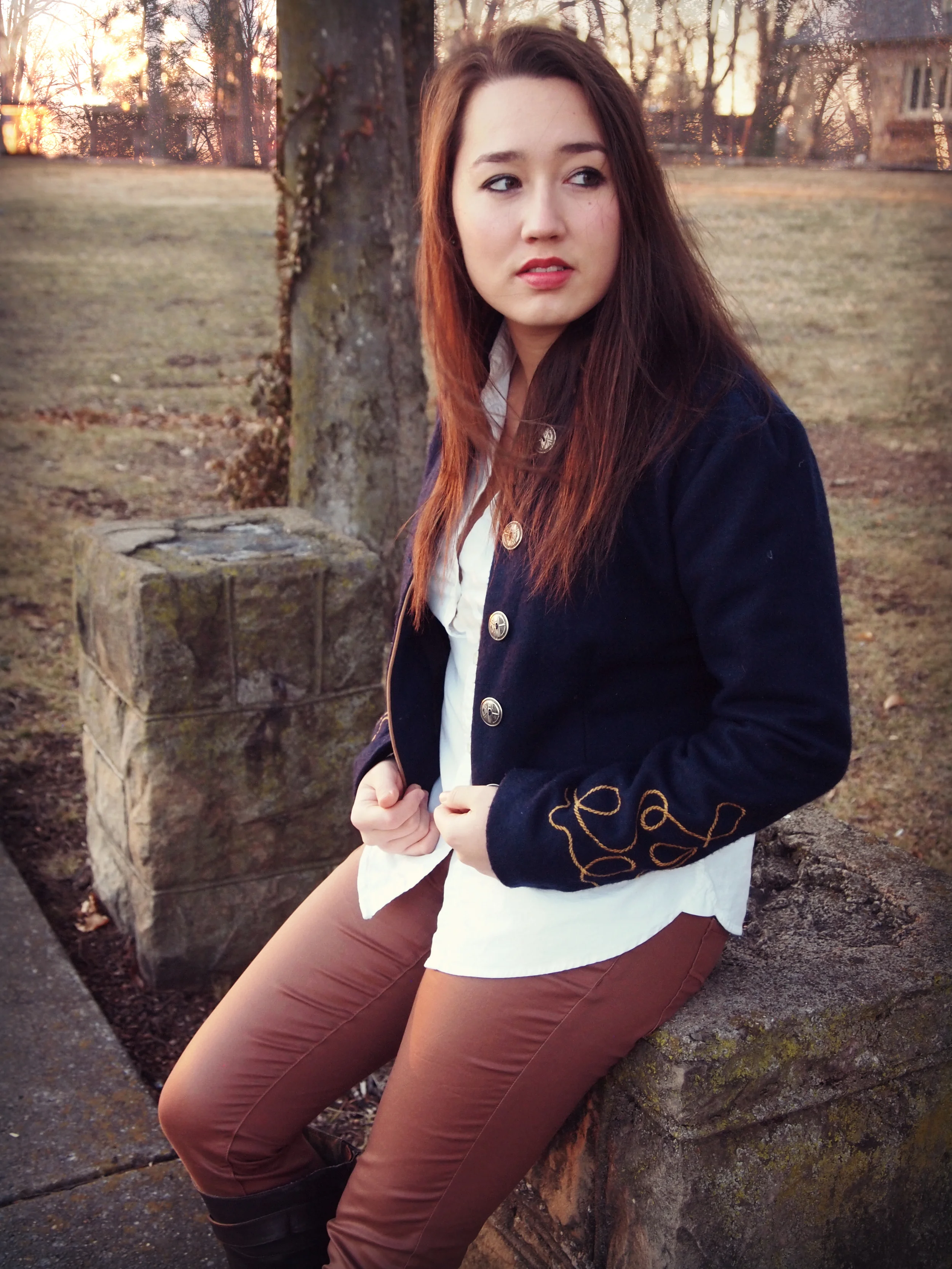 Rust Coated Jeggings: American Eagle