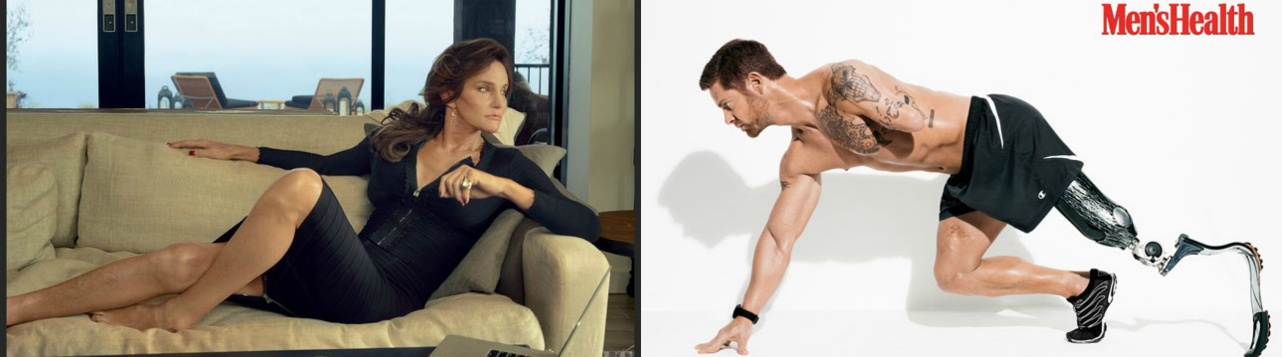 Photos courtesy of Vanity Fair and Men's Health