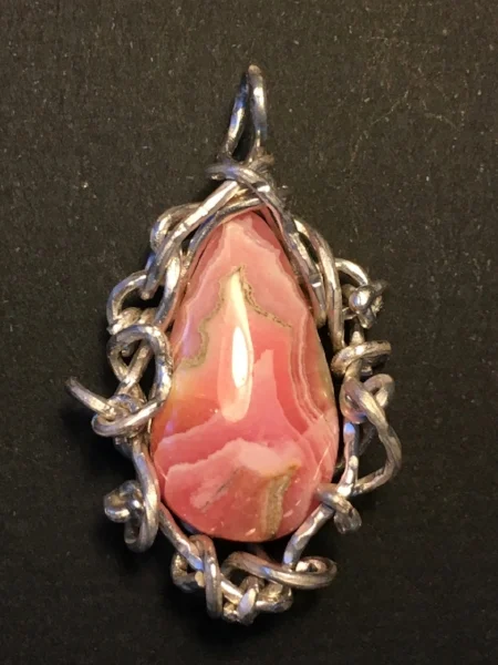 Rhodochrosite Silver 925