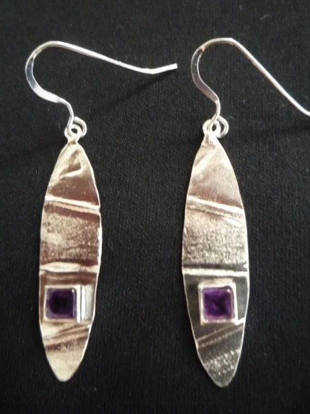 Amethyst. Silver 925