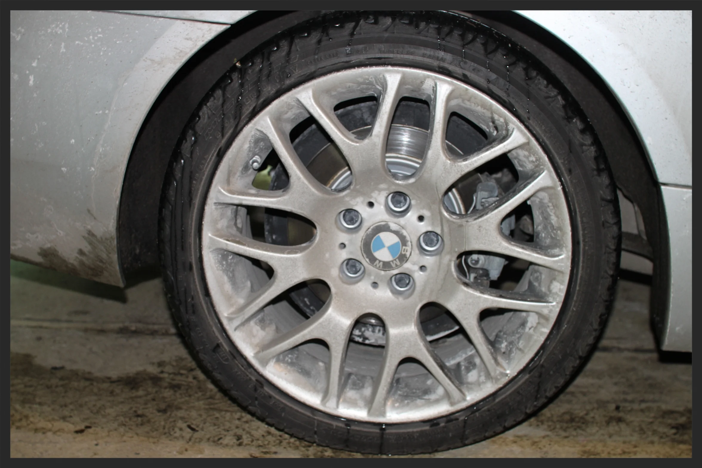 MORE SALT, DIRT, GRIME ON YOUR WHEELS, WHICH CAUSES THE WHEELS TO LOOSE ITS FINISH.