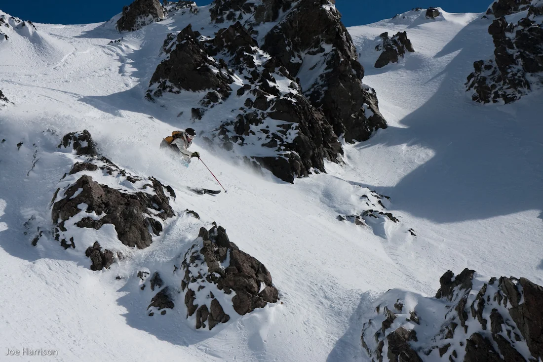 Mid morning on the best powder day of the season. Tracked out? Nope.