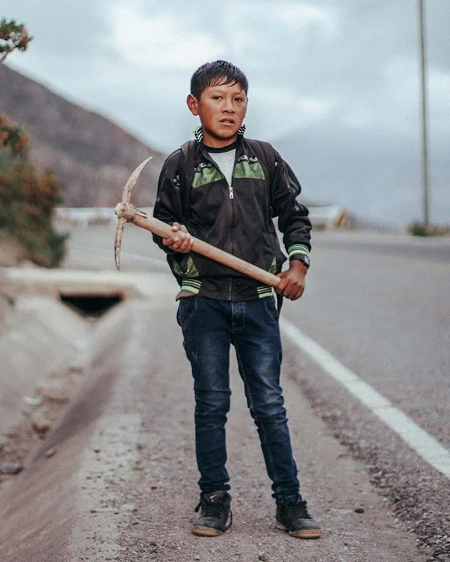 Took this portrait of this little boy at 6 am in Urubamba, Peru. He said he was dropping some tools for his sister. Rising and shining, hardworking little man.
 #peru #portrait #maras #sunrise #sacredvalleyoftheincas #quechua