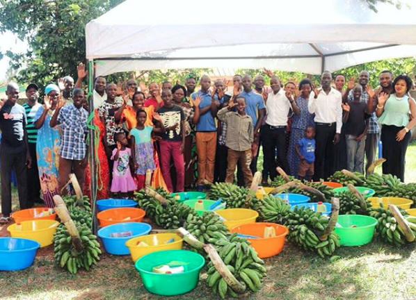 Christmas 2017 with families of the Kwagala boys.