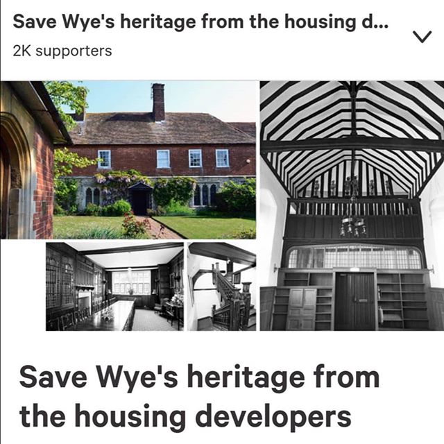 Save 15th century Grade I listed buildings in Kent - in the beautiful village of Wye - from developers. Please sign - see LINK IN BIO
#wye #kent #15thcentury #oldbuildings #oldbuilding #gradeone #grade1listed #listedproperty #listedproperties #historicbuildings #historicbuilding #architecturalhistory #wyecollege #ashford #wyecollegeregenerationactiongroup #propertyhistories #propertyhistory #househistoryresearch #househistories #heritage #heritageproperty #listedbuilding #listedbuildings #wyecollege #wye