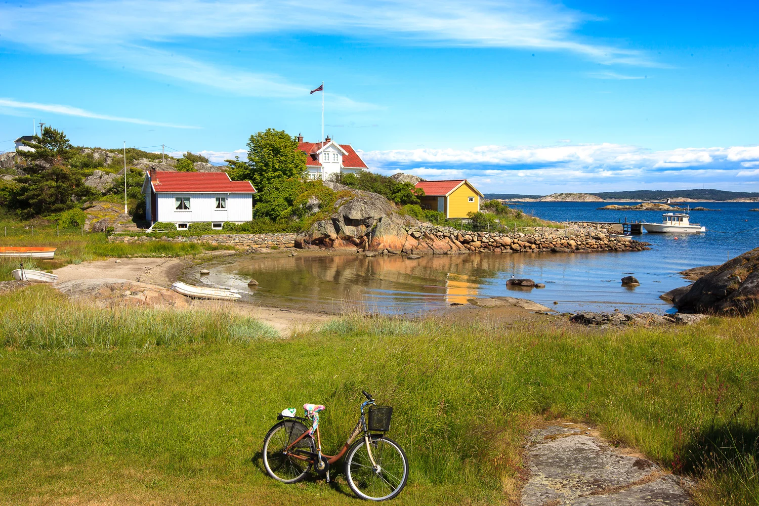 Andholmen er et idylliske parti på øyas sydøstlige side. 