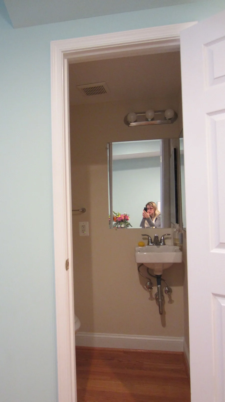 Powder room sink