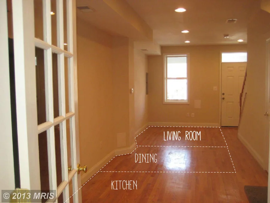 Living Room Before Move In Day