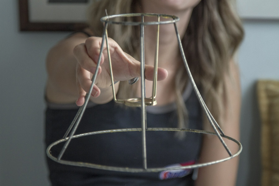 Stool From A Lamp Shade, How To Make A Wire Lamp Shader