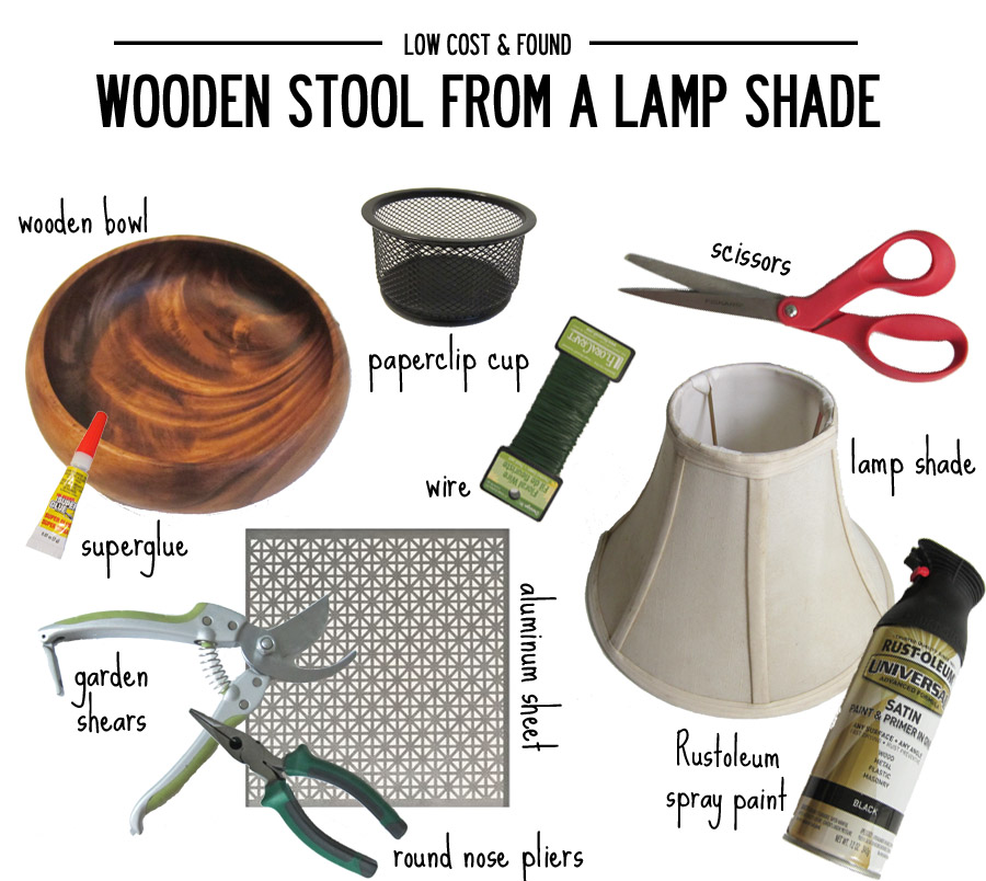 Stool From A Lamp Shade, How To Make Mini Lamp Shades For Chandeliers