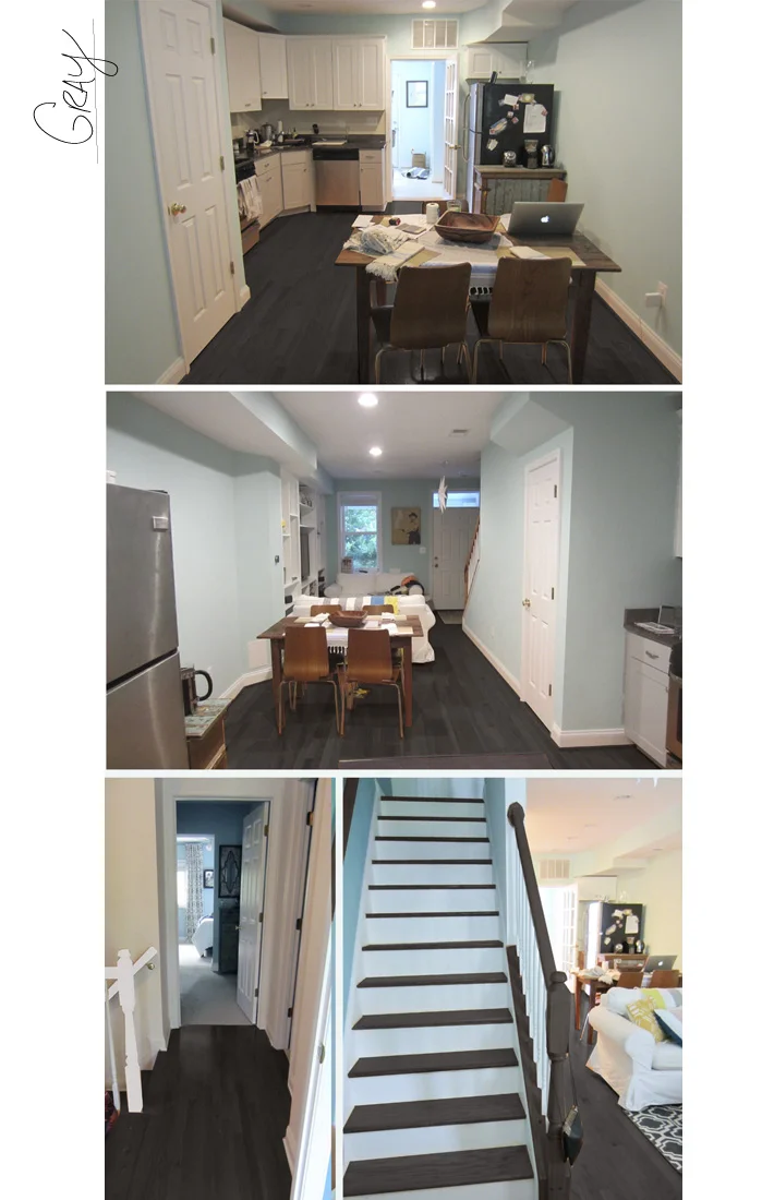What our house might look like with smoke gray floors.
