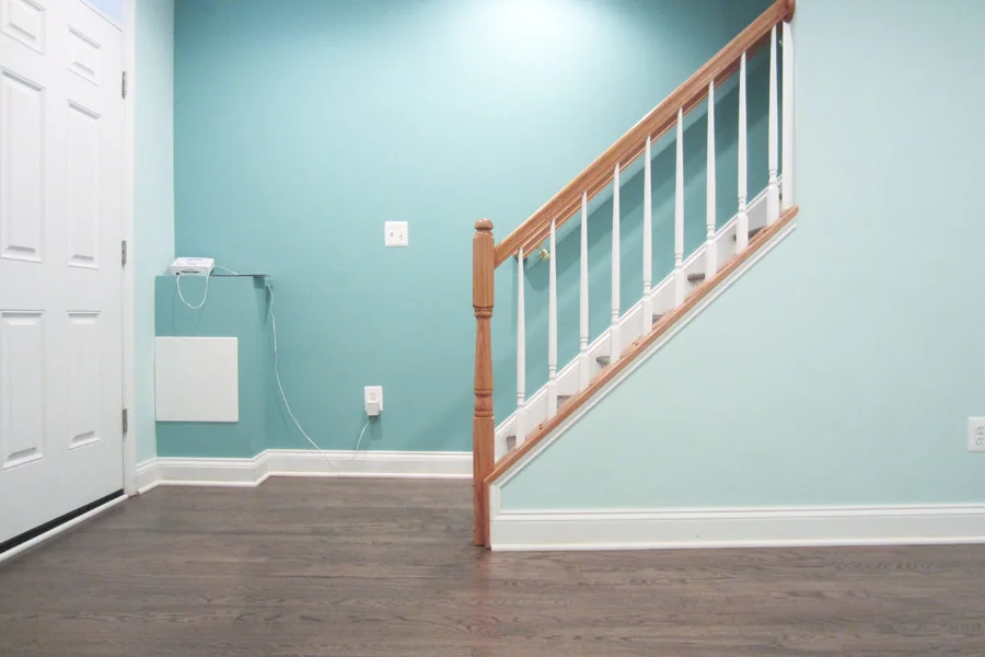 The stairwell was glaring at me after the floors were refinished