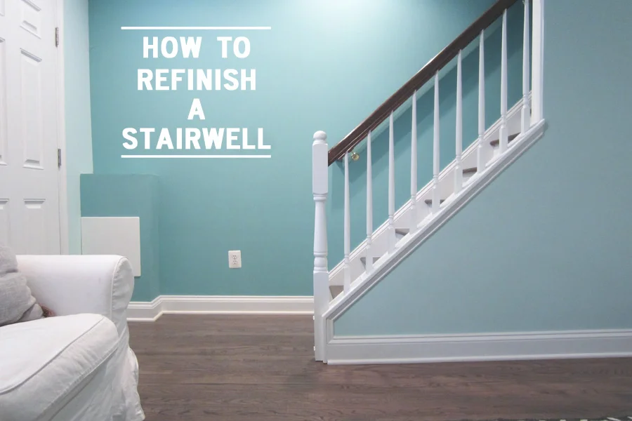 How to refinish a stairwell