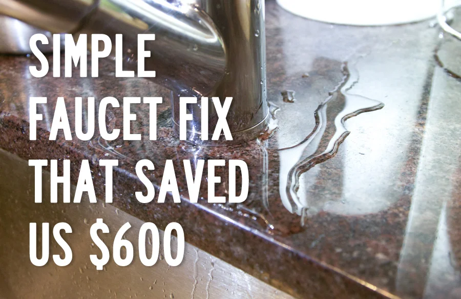 Simple faucet fix that saved us $600