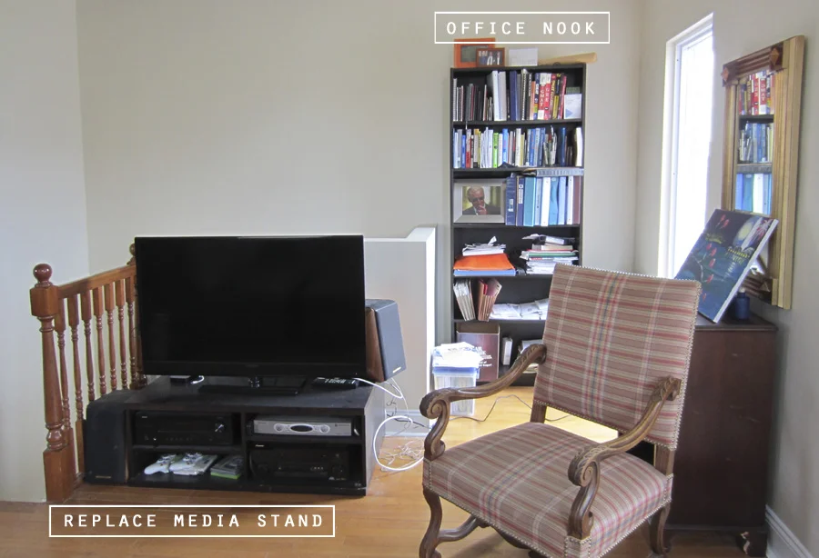 Nick's living room before
