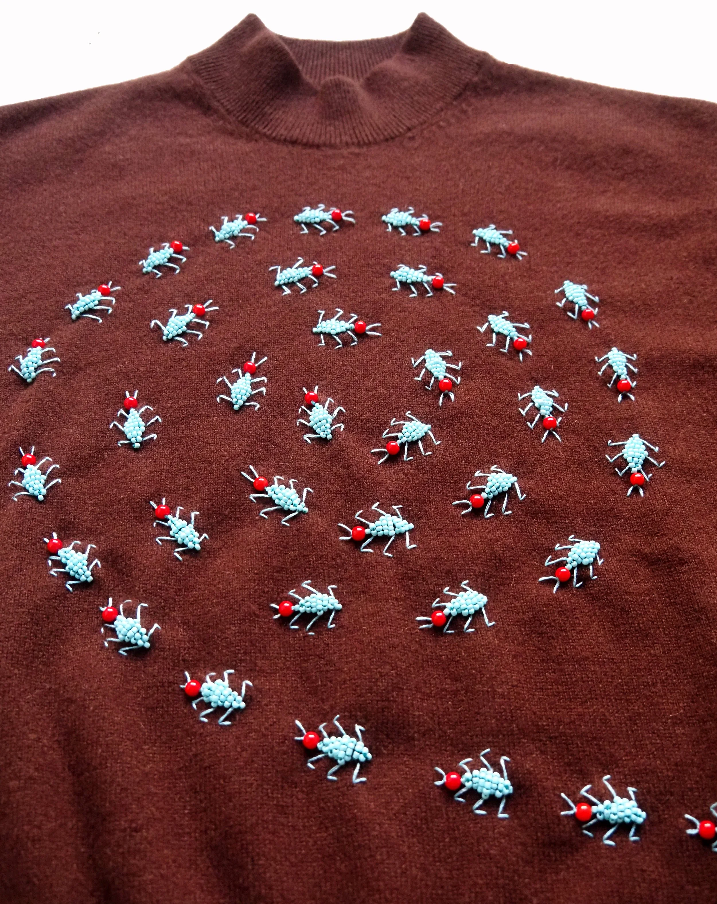 Eloise_Ptito_Ant Sweater Chocolate & Turquoise 3.jpg