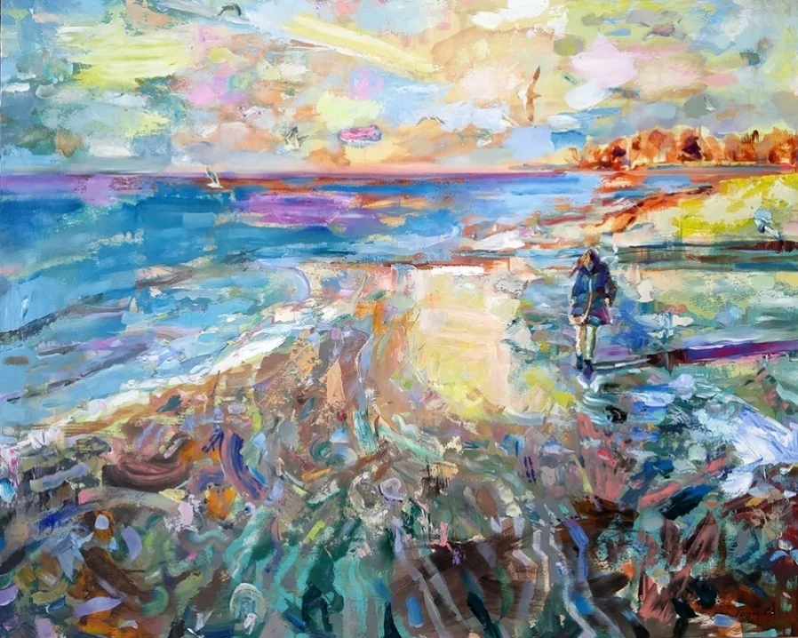 Waverly Beach (with Seagulls), 2018