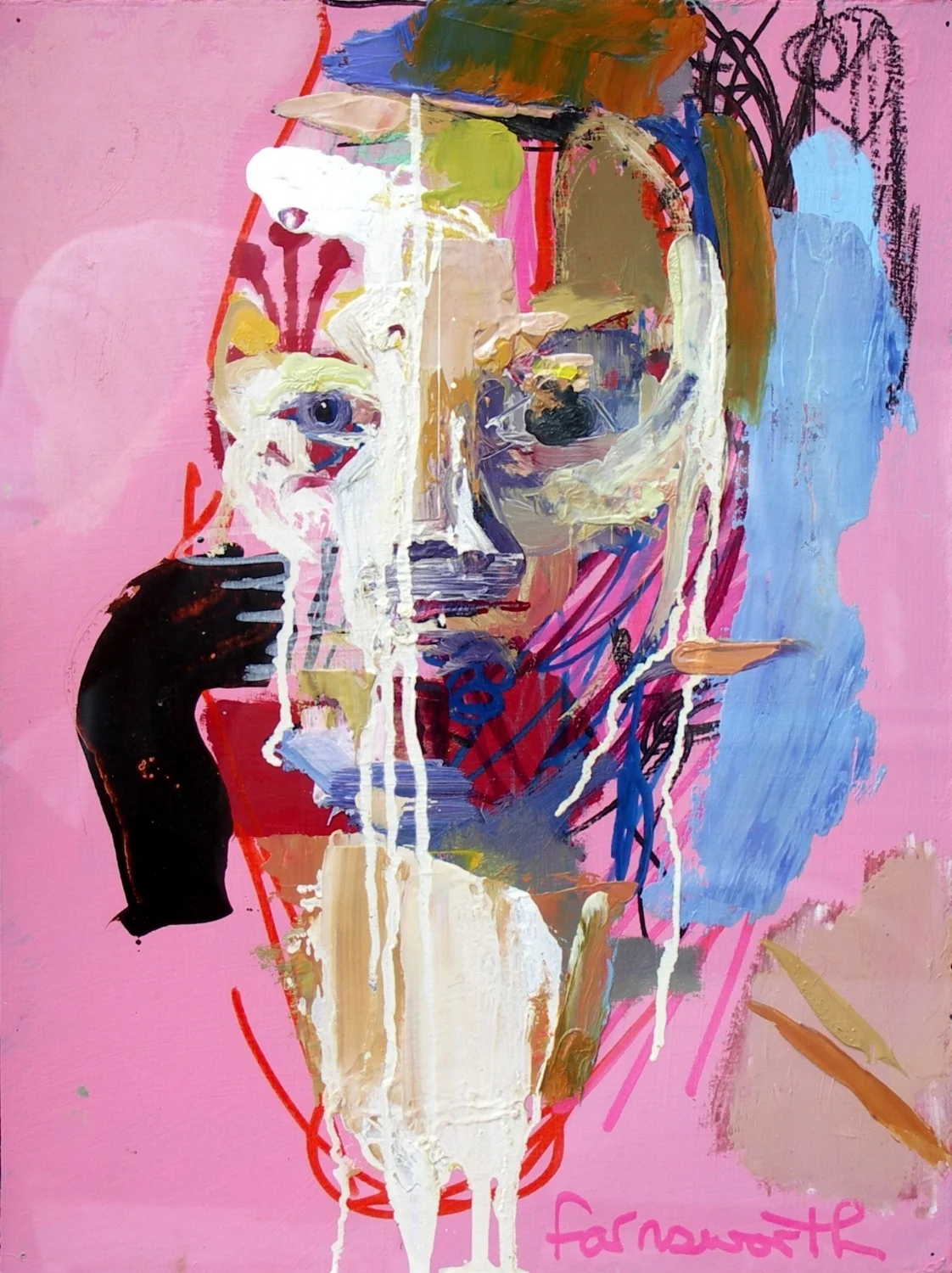 Head with Brown Object, 2003