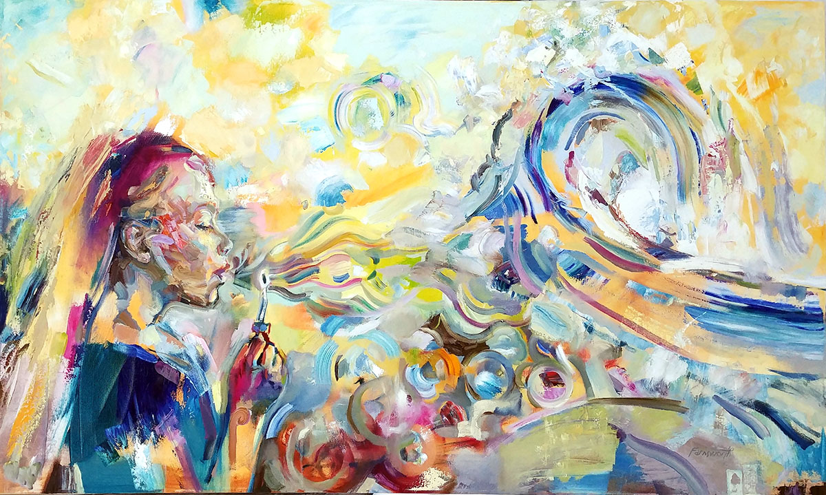Yellow Bubbleblower Making Waves, 2018-19