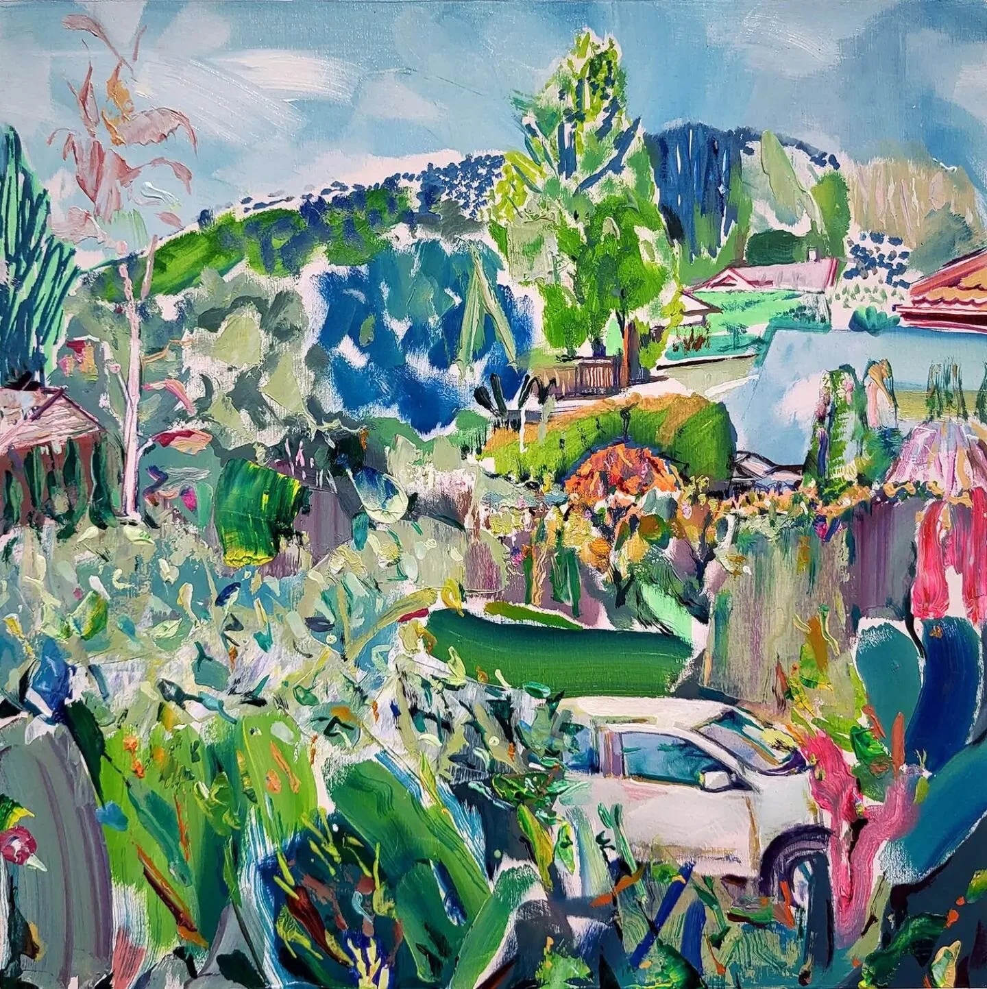 Happy First Day of Spring!! 💚
Ringing it in with an image of this recent small painting that is currently available at @13thstreetgallery 
.
.
.
#spring #firstdayofspring #nvan #northvan #northvancouver #vancouverart #canadianart #canadianartists #l