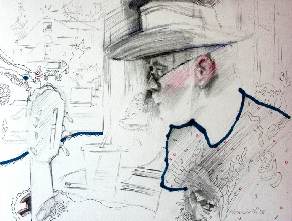 Hugh in Cowboy Hat, 2016
