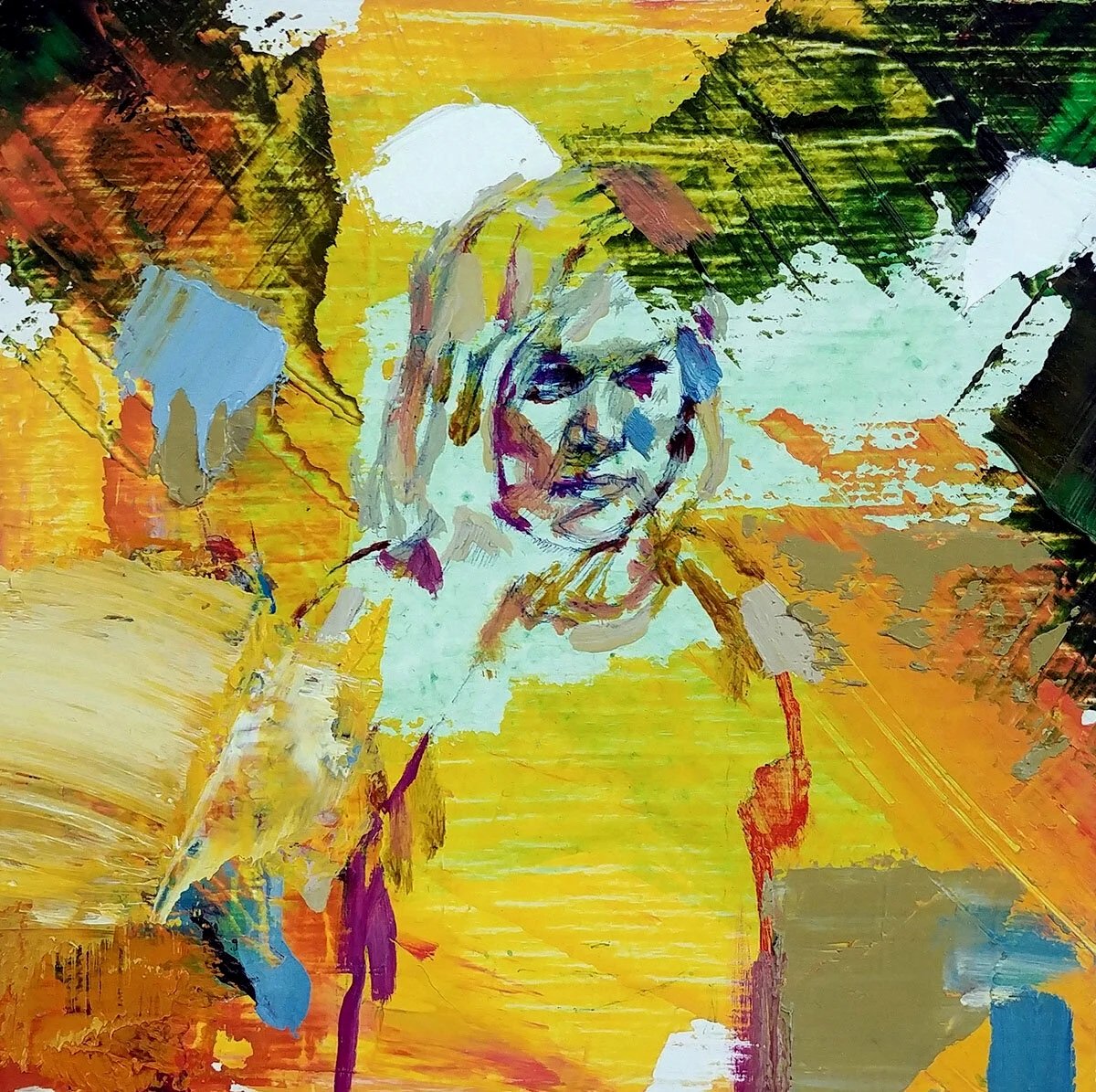 Liam Study in Pen and Oil, 2019