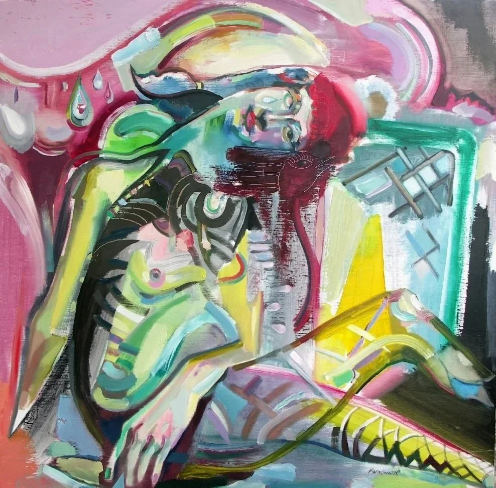 Semi-Bionic Nude Resting Her Head on a Dream Bird, 2012