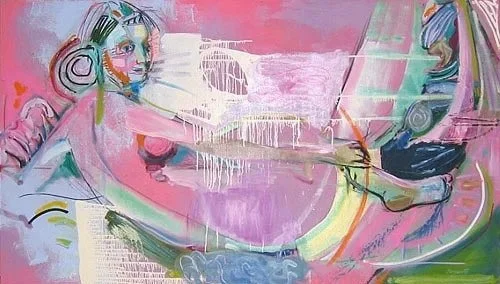 Pink Reclining Nude (After Jean Auguste Dominique Ingres), 2004