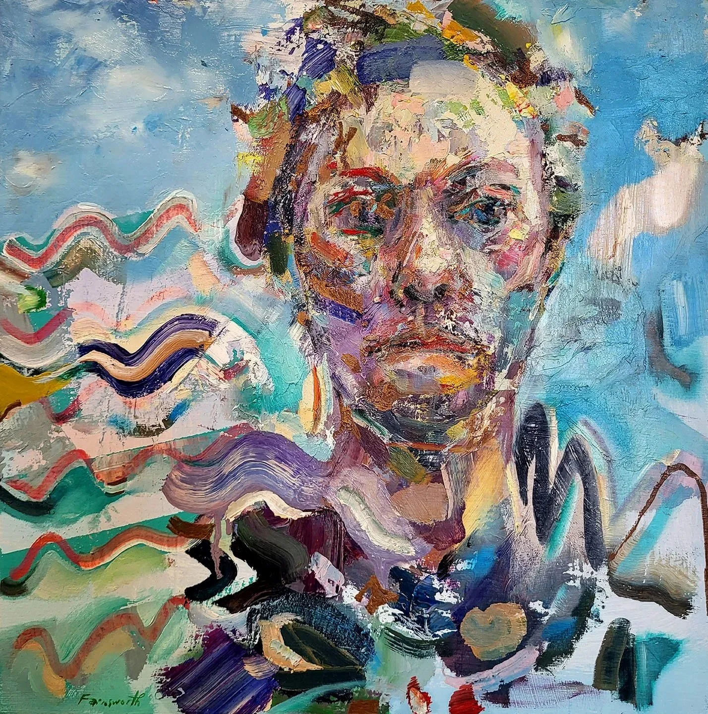 Self-Portrait Over Several Years Under Different Lighting Conditions in Different Studios (finished in 2022)