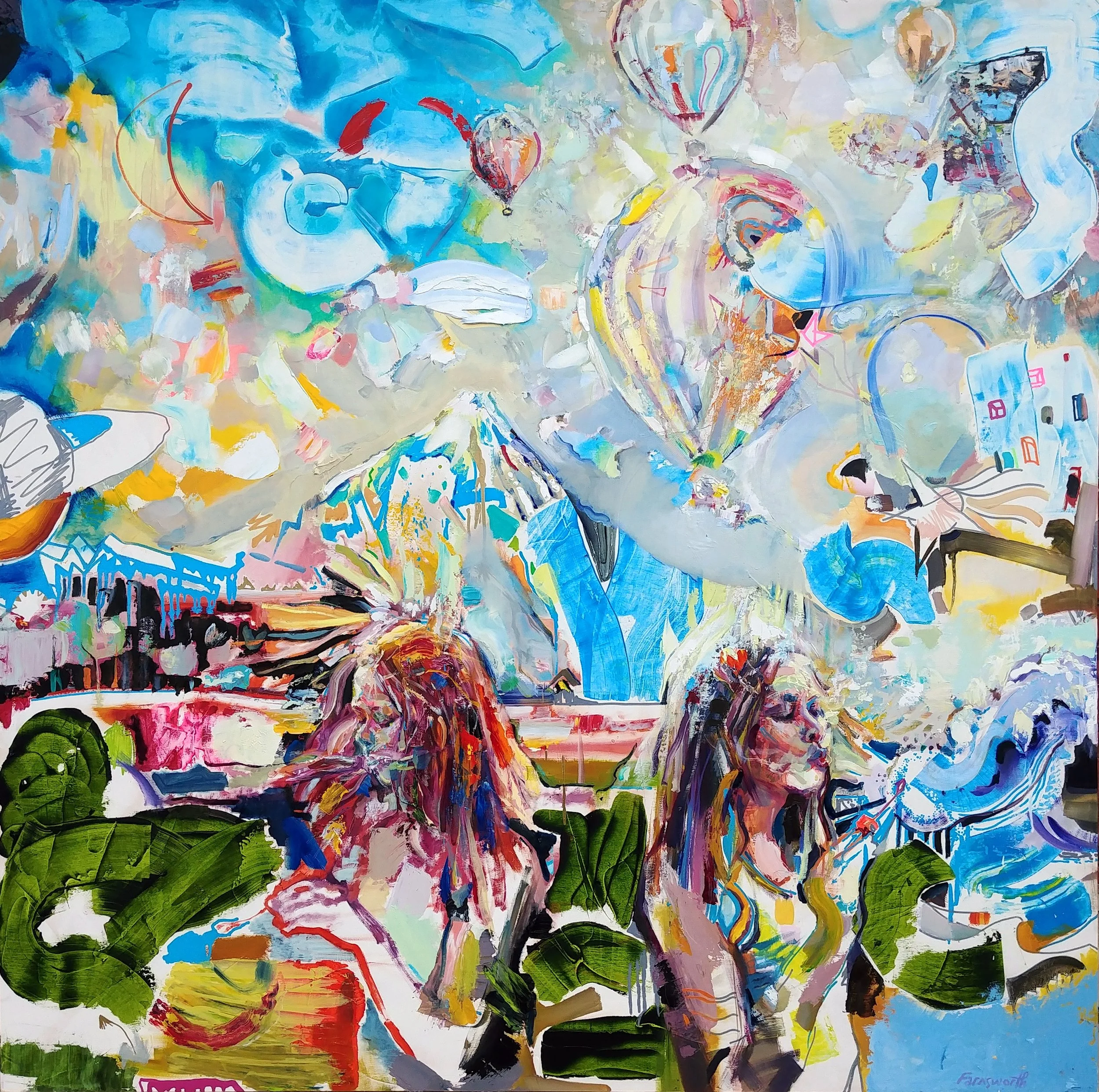 Exhalocean.MountFuji.andFloatingBalloons2019HiRes60x60inches.oilacrylicpaintmarkerpanelGeoffFarnsworth.jpg