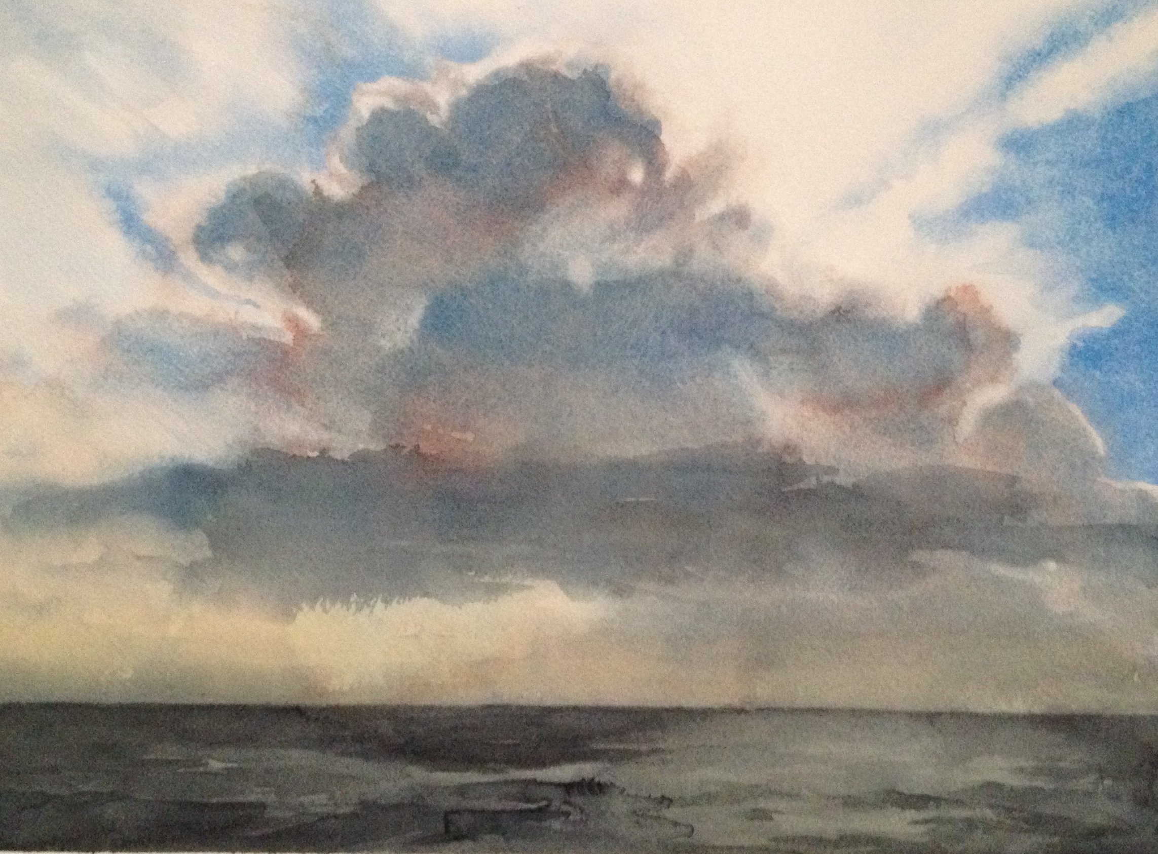 'Oregon Coast II', Watercolour on paper